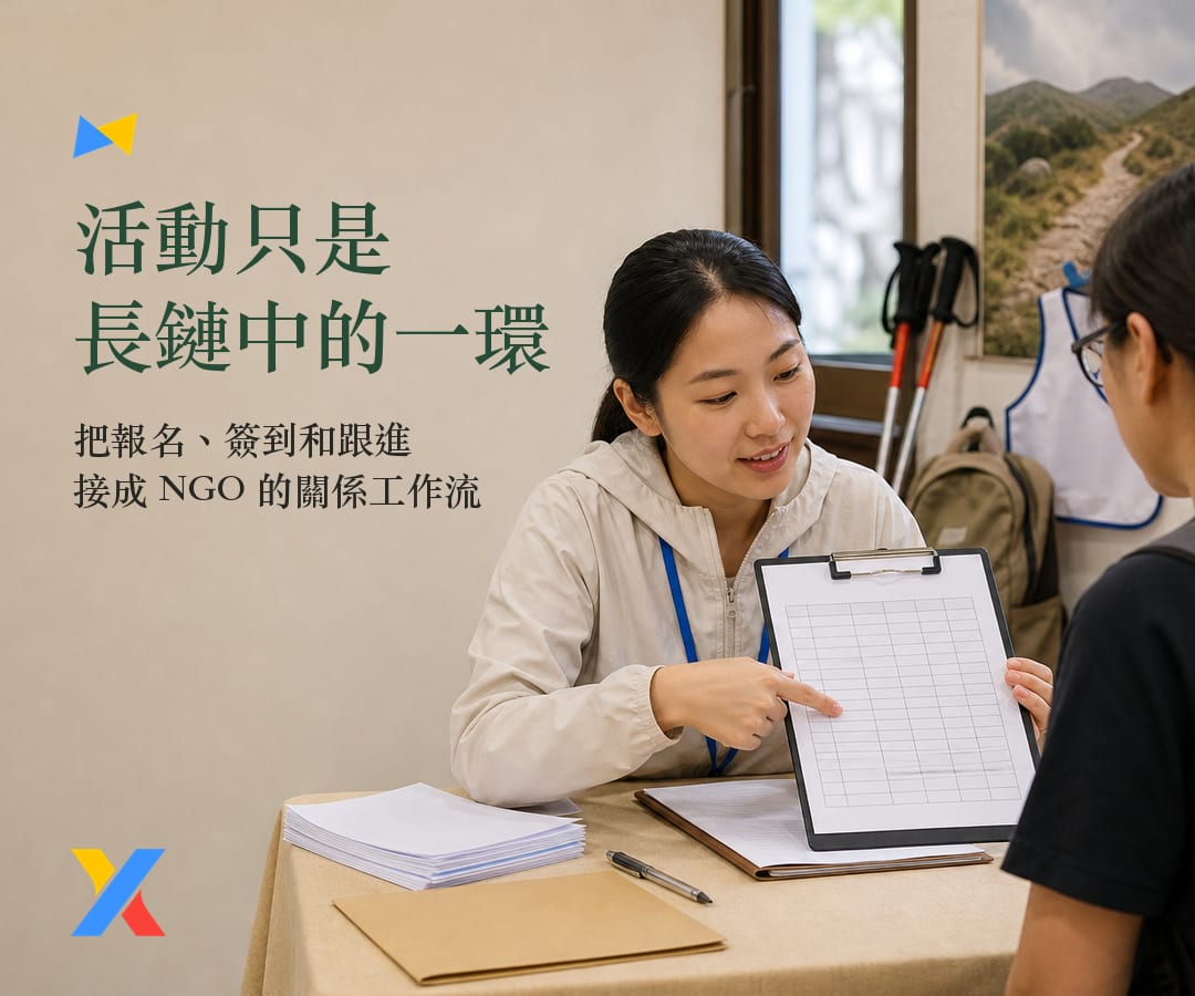 變革理論(ToC)中的活動:從報名、簽到到跟進的一條關係工作流
