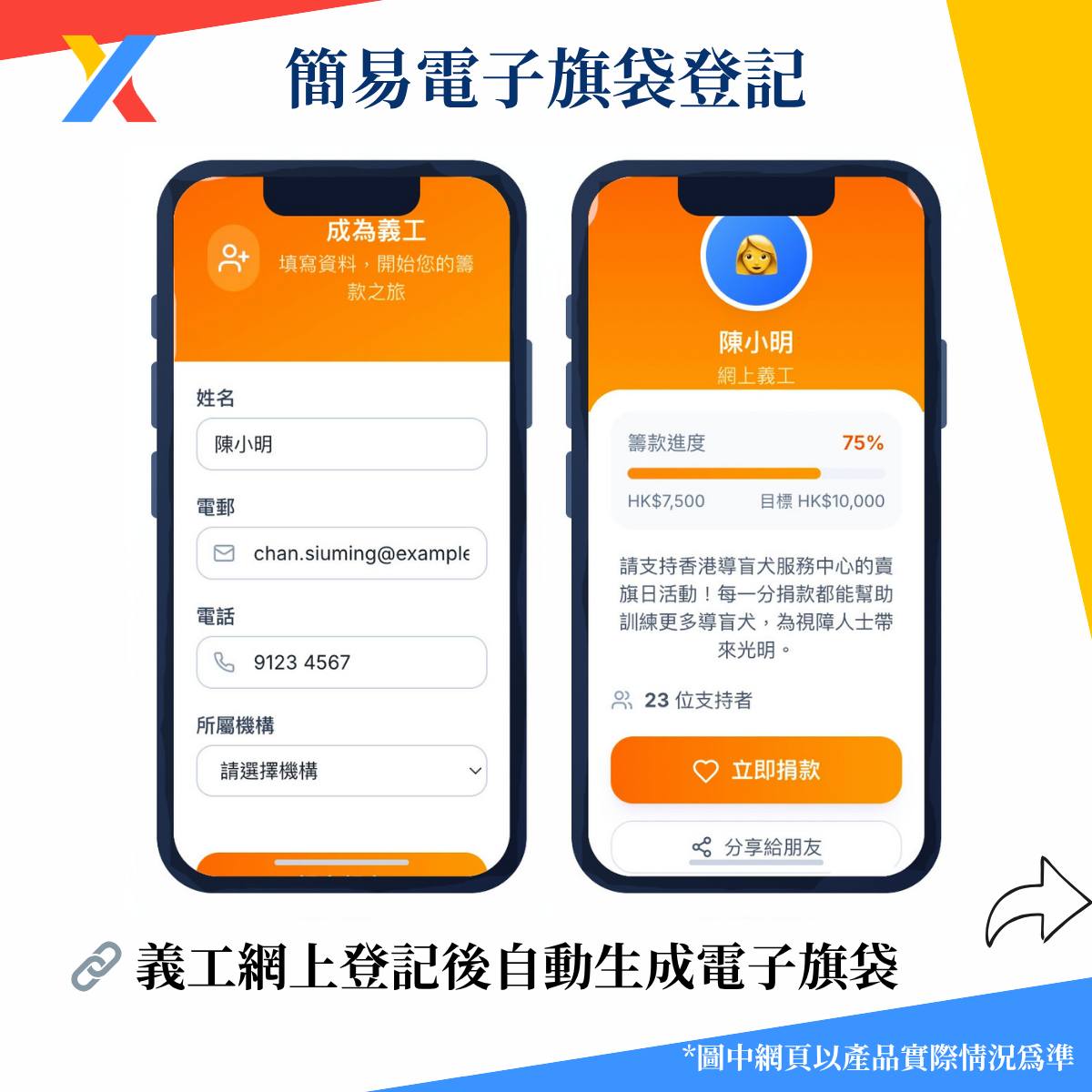 簡易電子旗袋登記